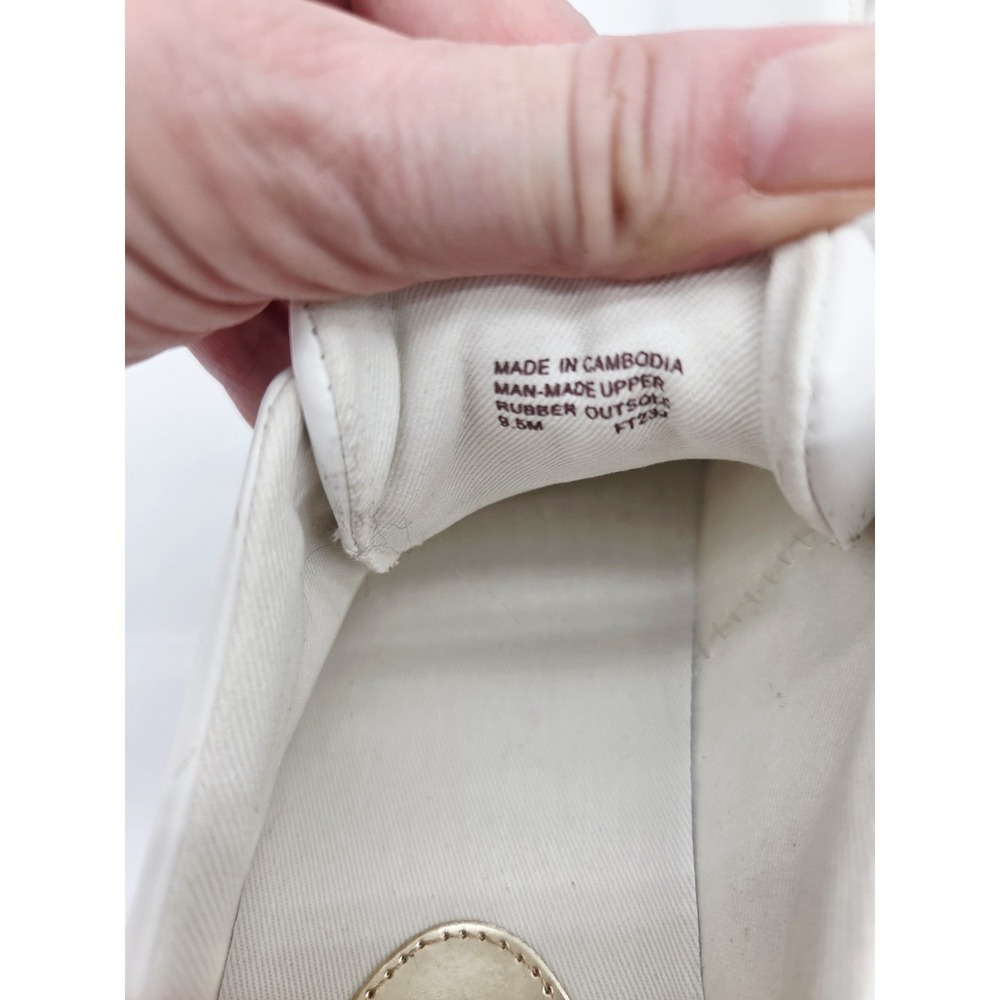 New MICHAEL Michael Kors Women's Keaton Zip-Up Slip-On Pale Gold Sneakers US 9.5 - Picture 6 of 6